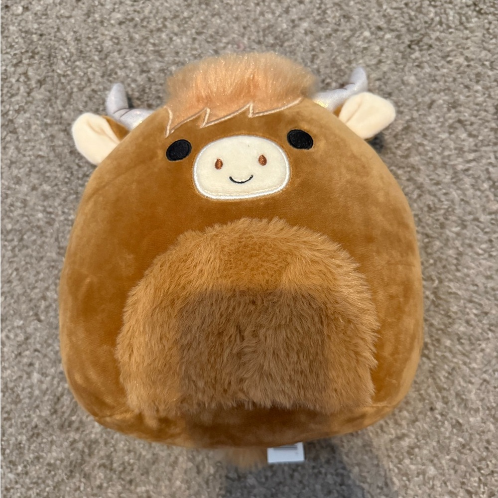 Squishmallows Tan Highland Cow Plush